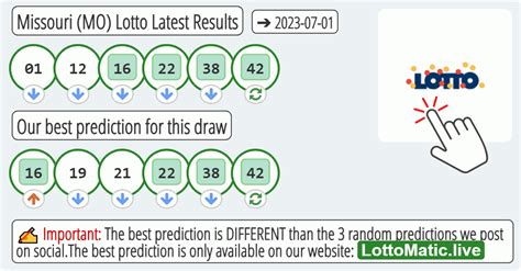 missouri lottery post|Missouri (MO) Lotto Lottery Results and Game Details.